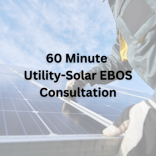 60 Minute 1:1 - Utility-Solar EBOS Consultation